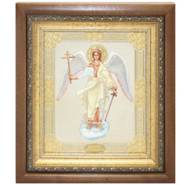 Иконы Ангел Хранитель икона аналойная в киоте с багетом (25 х 28 см)