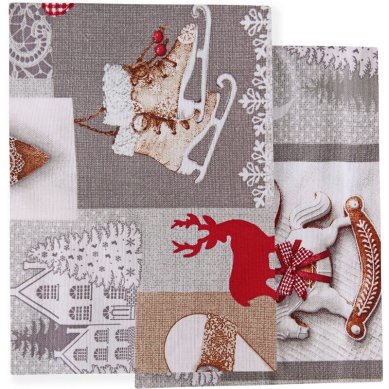 Утварь и подарки Рождественская скатерть, 150х150 см