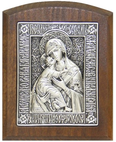 Иконы Владимирская икона Божией Матери икона ручная работа (10,5 х 13,5 см)