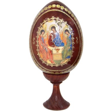 Утварь и подарки Яйцо на подставке среднее «Святая Троица»