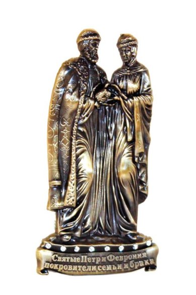 Утварь и подарки Магнит «Памятник святым Петру и Февронии» (бронза)
