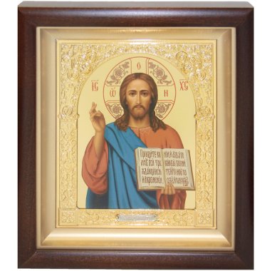 Иконы Господь Вседержитель икона в киоте (21 х 24,5 см, Софрино)