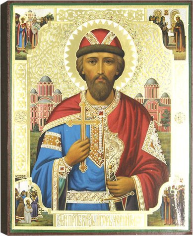 Иконы Святой благоверный князь Игорь Черниговский, икона 17 х 21 см