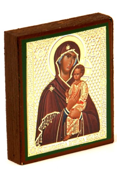 Иконы Пименовская икона Божией Матери на дереве (6х7 см, Тиль)