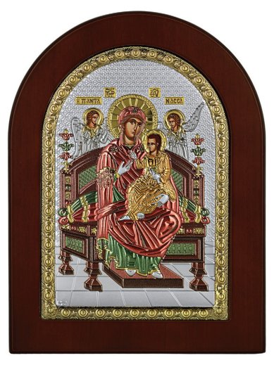 Иконы Всецарица икона Божией Матери, греческое письмо, ручная работа (10 х 14 см)