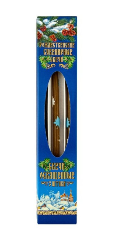 Утварь и подарки Набор свечей Рождественские 3 шт