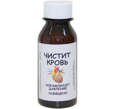 Натуральные товары Эликсир «Чистит кровь» с добавлением освященного оливкового масла (100 г)