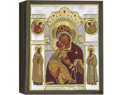 Иконы Волоколамская икона Божией Матери, 6 х 7 см