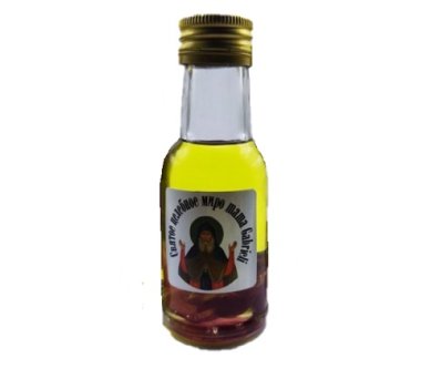 Утварь и подарки Миро освященное от 40 святых мощей (оливковое масло, лепестки роз)
