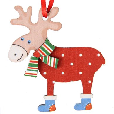 Утварь и подарки Подвеска деревянная рождественская