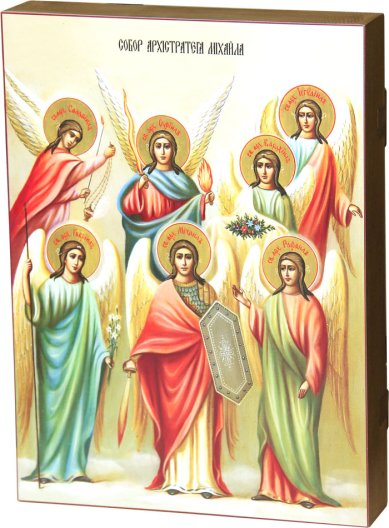 Иконы Собор Архистратига Михаила, икона на дереве (29,8 х 39,8 см)