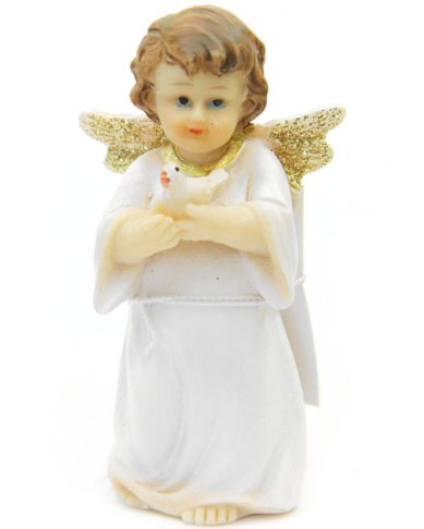 Утварь и подарки Фигурка ангела с голубем, высота 7,5 см
