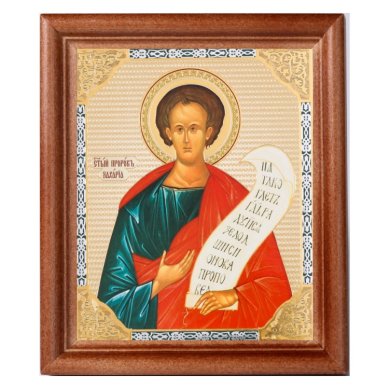 Иконы Захария святой пророк, икона в деревянной рамке (13 х 15,5 см, Софрино)