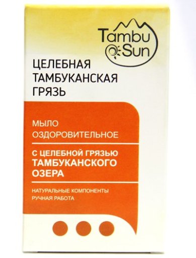 Натуральные товары Мыло лечебно-косметическое «Грязь тамбуканская (50 г)