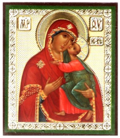 Иконы Толгская икона Божией Матери на дереве (6х7 см, Тиль)