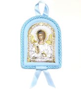 Иконы Ангел Хранитель икона детская, в серебряном окладе (8,5 х 11 см) 