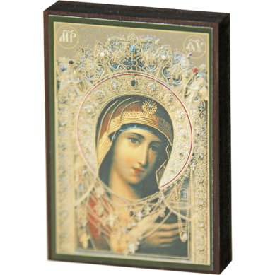 Иконы  «Скоропослушница икона Божией Матери» на МДФ (6,3 х 9 см)