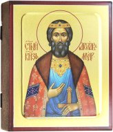 Иконы Ярослав Мудрый святой князь, икона на дереве 125 х 160 мм