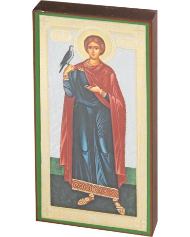 Иконы Трифон мученик икона на дереве (13 х 25 см)