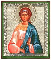 Иконы Надежда мученица икона на дереве (6х7 см, Тиль)