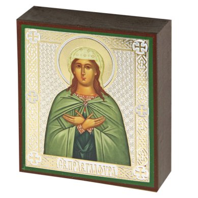 Иконы Глафира святая праведная, икона 6 х 7 см
