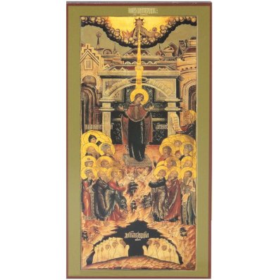 Иконы Непроходимая дверь икона Божией Матери (12,7 х 24,7 см)