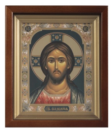Иконы Спаситель икона в киоте (18 х 21,5 см)