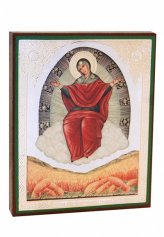 Иконы Спорительница хлебов икона Божией Матери, литография на дереве (13х16 см, Тиль)