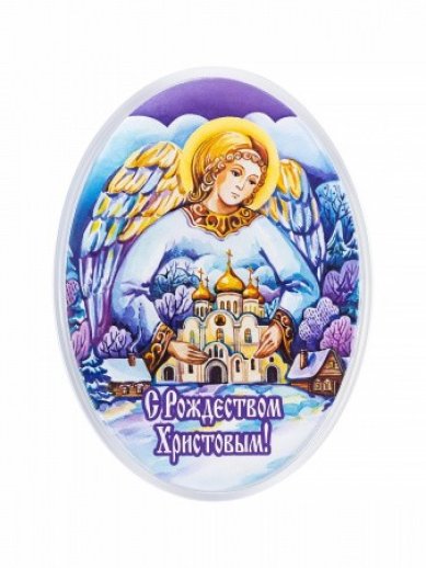 Утварь и подарки Рождественский магнит «Храм»  6,3х8,5