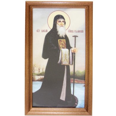 Иконы Василий Рязанский святитель икона (13 х 24 см, Софрино)