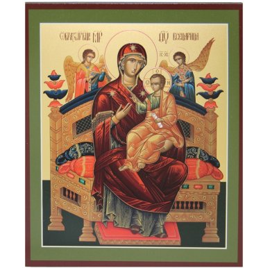 Иконы Всецарица икона Божией Матери (17 х 20,5 см)