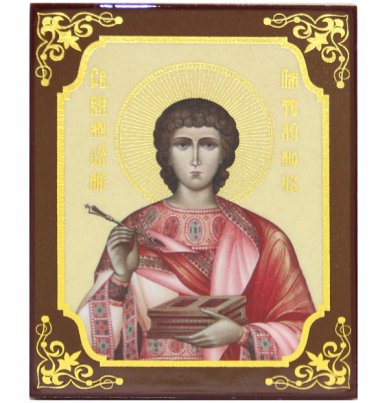 Иконы Пантелеимон целитель икона (9,8 х 12,3 см)