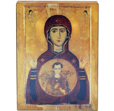 Иконы Знамение икона Божией Матери на дереве (13,5 х 18,5 см)