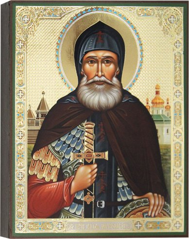 Иконы Святой преподобный Илия Муромский, икона 17 х 21 см