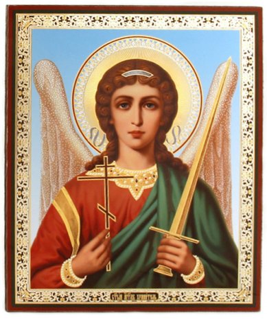 Иконы Ангел Хранитель икона на оргалите (18 х 22 см, Софрино)
