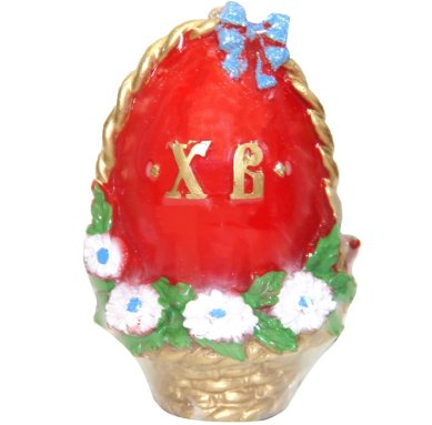 Утварь и подарки Свеча декоративная малое «Пасхальное яйцо» с бантиком