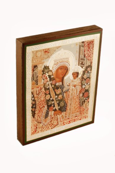 Иконы Неувядаемый цвет икона Божией Матери на дереве (13х16 см, Тиль)