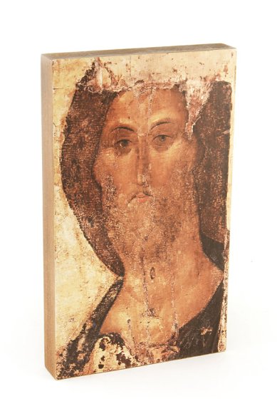 Иконы Господь Вседержитель (Спас Звенигородский) икона на дереве (11х18,5)
