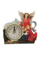 Утварь и подарки Рождественская композиция с часами «Ангел с детьми»