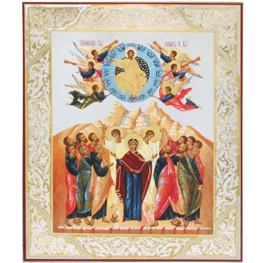 Иконы Вознесение Господне икона на оргалите (33 х 40 см, Софрино)