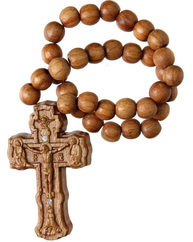 Иконы Распятие подвесное в автомобиль (дерево), длина 36 см, крест 8 см