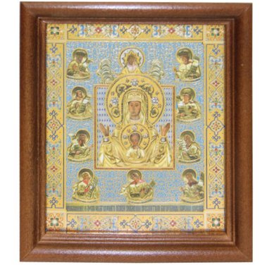Иконы Знамение Курская-Коренная икона Божией Матери (13 х 15,5 см, Софрино)