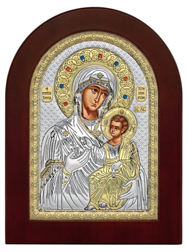 Иконы Иверская икона Божией Матери, греческое письмо, ручная работа (10 х 14 см)