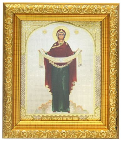 Иконы Покров Пресвятой Богородицы икона (14 х 15 см)