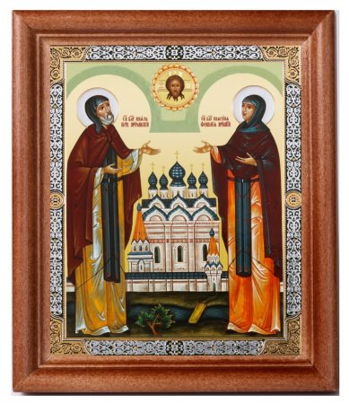 Иконы Петр и Феврония Муромские икона (13 х 16 см, Софрино)
