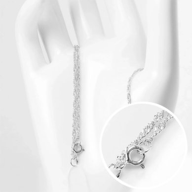 Ювелирные изделия Цепь серебряная 925 размер 40.0 родирование