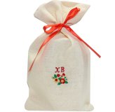 Утварь и подарки Мешочек льняной «ХВ» для просфор и подарков (цветы,16 х 26 см)
