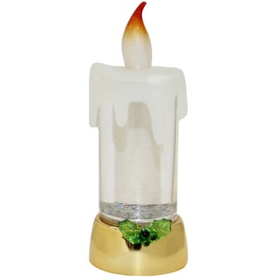 Утварь и подарки Рождественский сувенир с подсветкой «Свеча» (13,5 см)