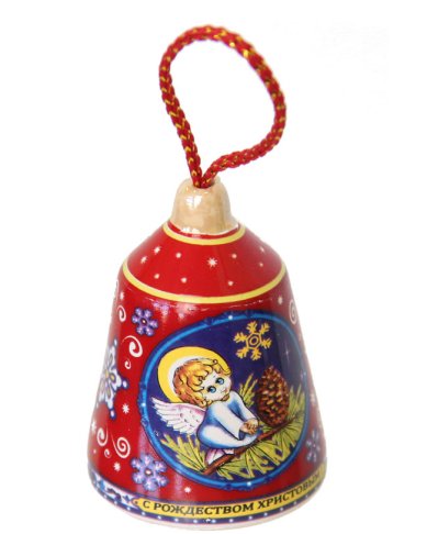 Утварь и подарки Колокольчик средний «С Рождеством Христовым!»