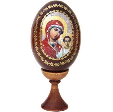 Утварь и подарки Яйцо среднее на подставке с образом Пресвятой Богородицы «Казанская»